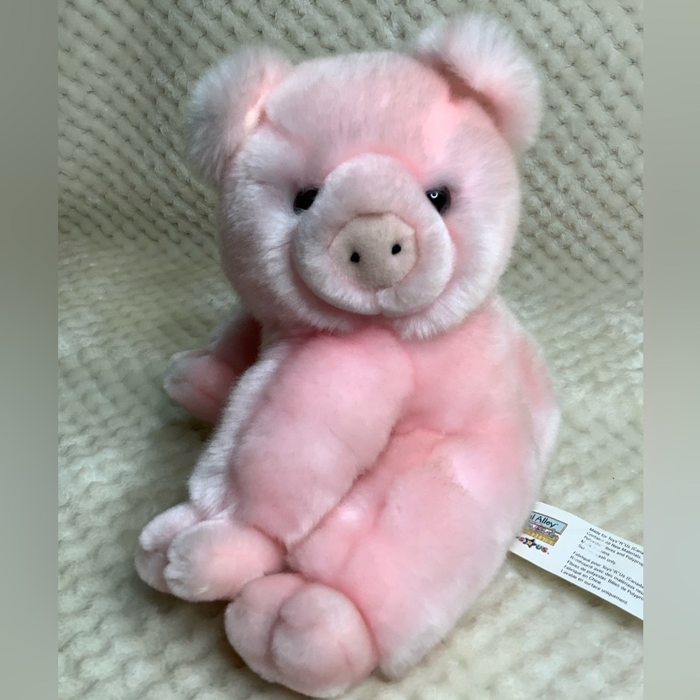 Animal Alley Pink Plush Pig Stuffed Animal Toy with Working Sound